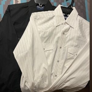 Wrangler pearl snap western shirts